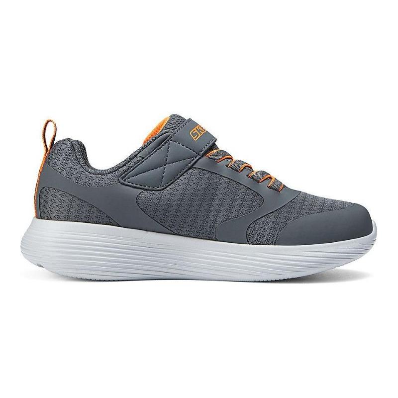 Skechers Детские сетчатые легкие дышащие износостойкие амортизирующие низкие детские кроссовки для бега Серый Оранжевый 405095L-CCOR