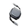 240 В Втягивающийся Магнитный Зарядный Кабель USB C Быстрая Зарядка с Автоматическим Сворачиванием для iPhone 17 Huawei Samsung PD 3.1 Кабель Данных