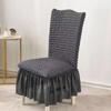 Stretch Chair Slipcovers with Skirt Removable Washable Kitchen Chair Protector Cover