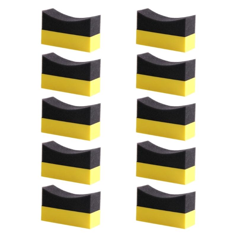 10 шт., аппликатор для воска из ЭВА, аппликатор для ухода за автомобилем, мягкие подушечки для аппликатора воска, аппликатор для воска для автомобиля, многофункциональная чистящая губка