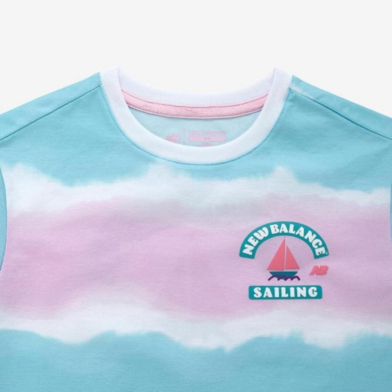 New Balance Детская пляжная футболка тай-дай Nk9ee2603u 25 с коротким рукавом