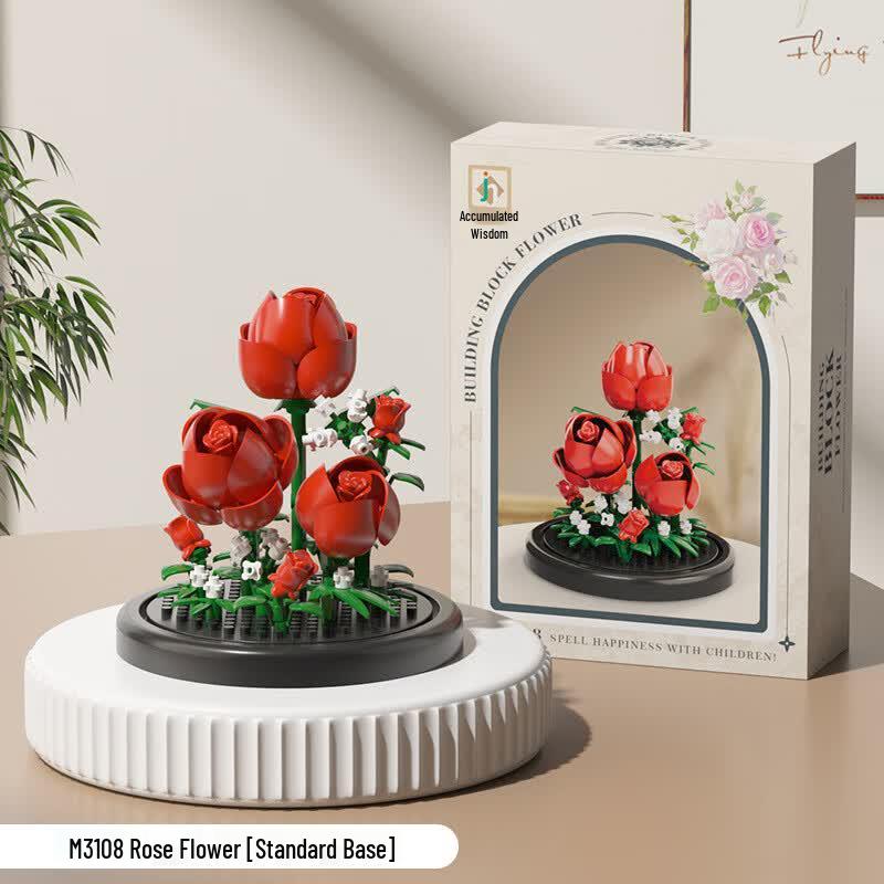 Bobiloni Compatible Flower Building Blocks Set