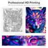 RUOPOTY Diy Painting By Numbers Kits For Adults Frame Colorful Wolf Animals Starter Kits Diy Crafts Numbers Painting For Home Decors