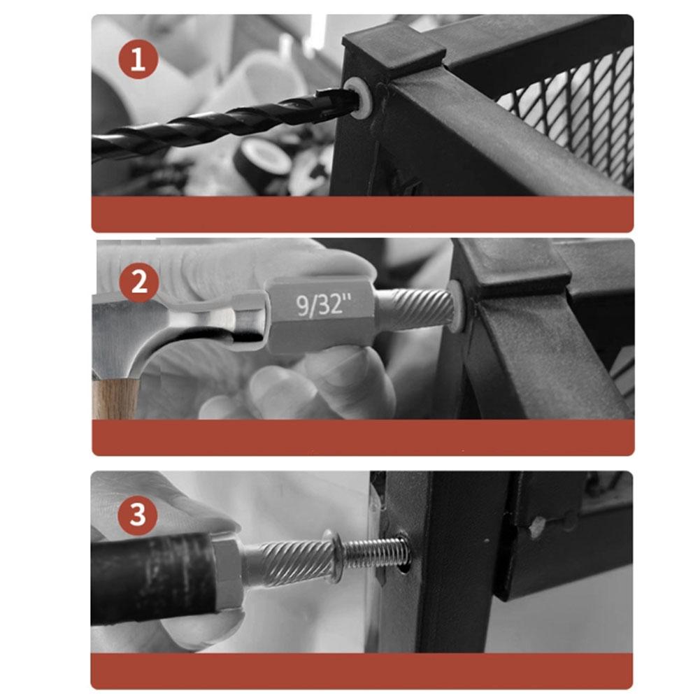 Набор из 13 винтовых экстракторов, поврежденных сломанных болтов, экстрактор винтов с шестигранной головкой