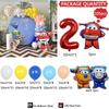 Набор арки из воздушных шаров на тему Super Wings, 105 шт., Декор для вечеринки по случаю дня рождения мальчика, Синий, Желтый, Набор глобусов, Принадлежности для дня рождения, Детский праздник, Детская игрушка