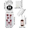 Realistic Vampires False Teeth Set With Blood Effect And Safe Dental Cosplay For Halloween Costume Accessories