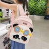 The New Schoolbag Is High-value, Fresh, Sweet and Cute. Panda Backpack Level 1-3 Student Lightweight Spring Outing Backpack.