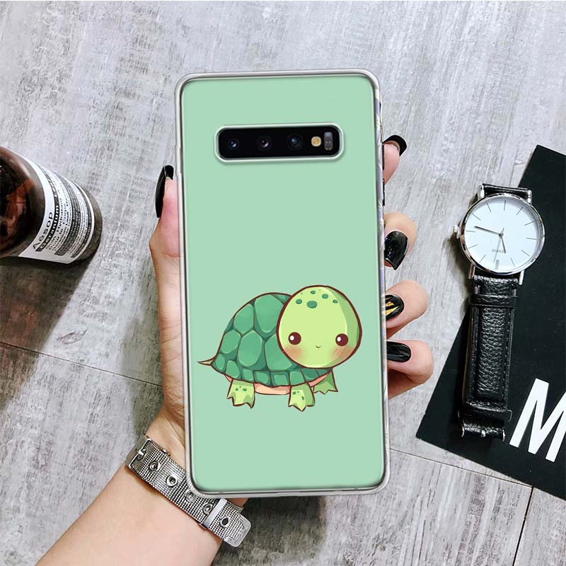 Мультяшная Морская Черепаха Черепаха Чехол для Телефона Для Samsung Galaxy S26 S25 Edge S24 S23 FE S22 Ultra S21 Plus S20 + Fundas Чехол Coque Ga