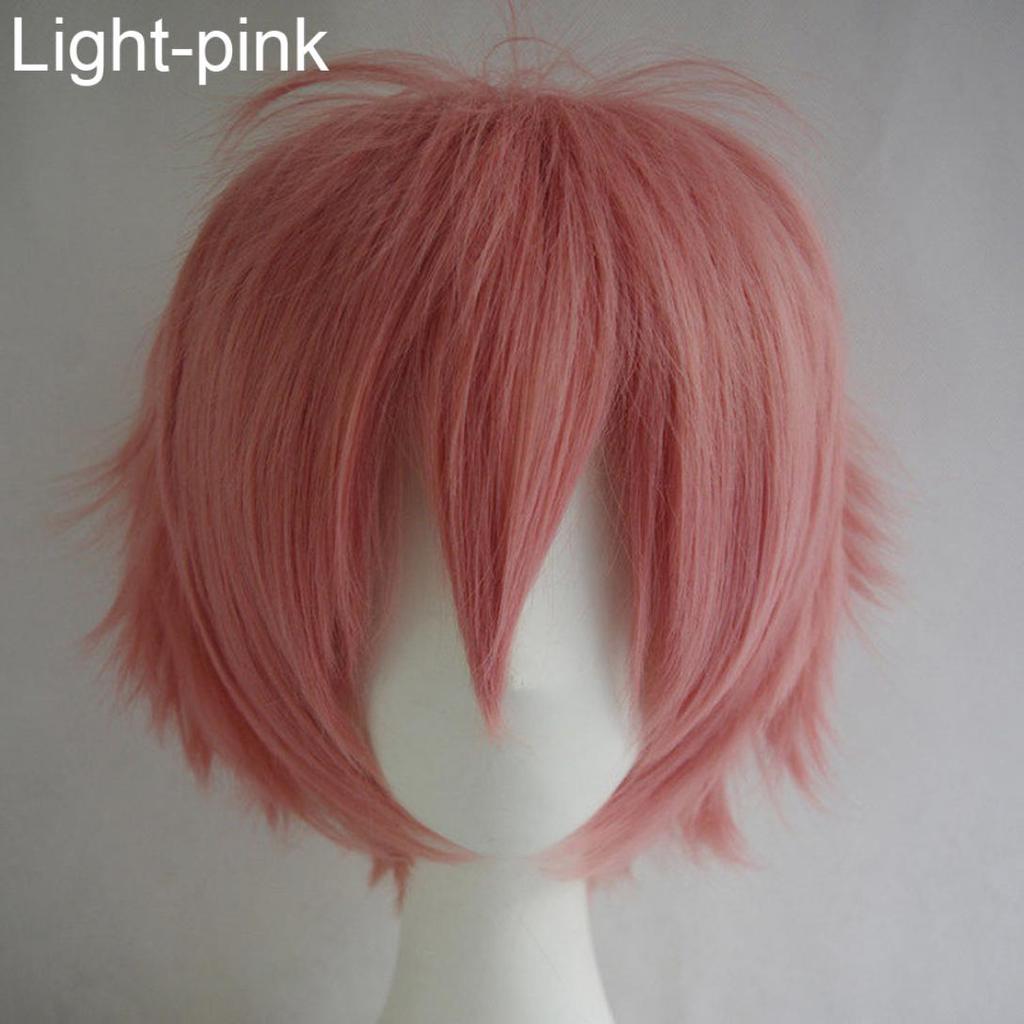 Орион Мужчины Женщины Многоцветный Короткий Прямой Парик Полный Парик Для Аниме Партии Косплей