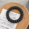 Milk Coffee Telephone Cord Hair Tie - Spring/Summer Seamless Rubber Band for Women