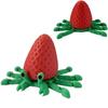 Flexible Pose Mini Strawberry Crab Ornament Articulated 3d Printed Crab Model  Children Toy