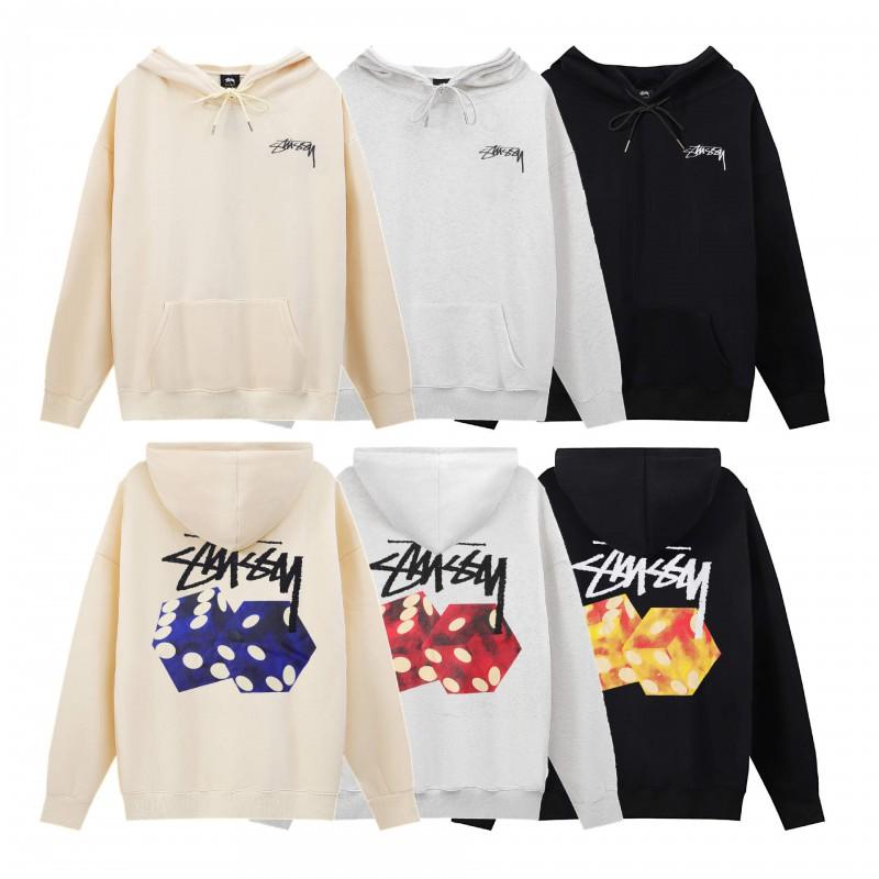 Unisex Hooded Fleece Sweatshirt With Back Letter Print Long Sleeve Zip-Up Casual Top Teens Adults