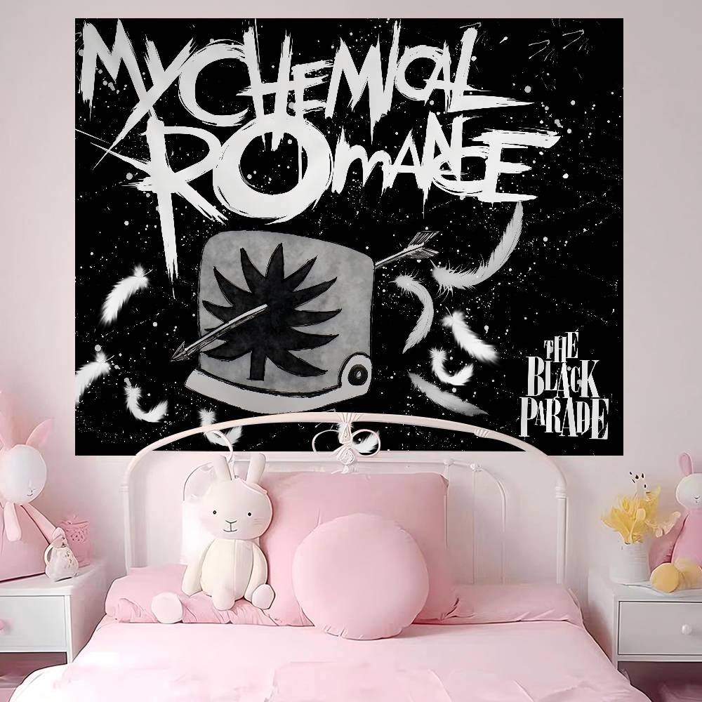 Band MMy CChemical RRomance MCR Hanging Bohemian Tapestry Hanging Tarot Hippie Wall Rugs Dorm Home Decor