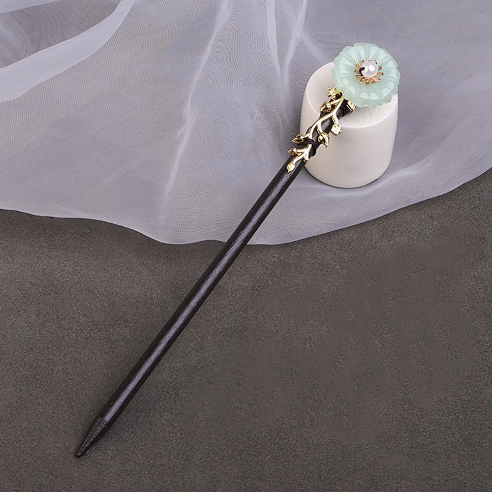 Disk Hair Tassel Women Chinese Style Wooden Hair Fork Flower Hairpins Hair Sticks Hair Accessories