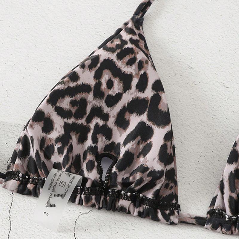 2025 Европейский и американский кружевной купальник-топ халтер на шнуровке Женский купальник