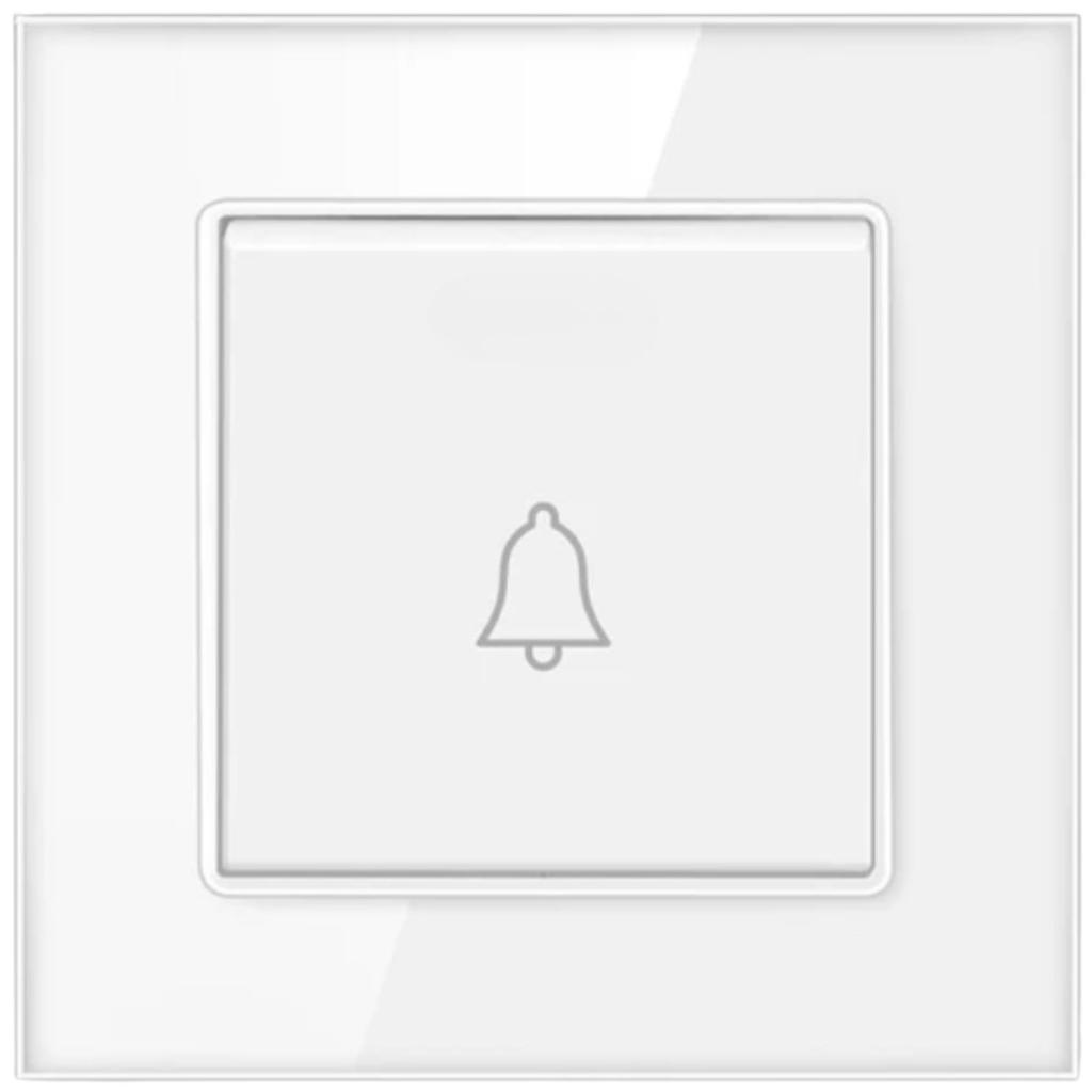 Wired doorbell button D01 White
