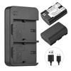 Camera LP-E6 LP-E6N Battery & Charger Kit with 2-slot Battery Charger + 2pcs LP-E6 Batteries 7.4V