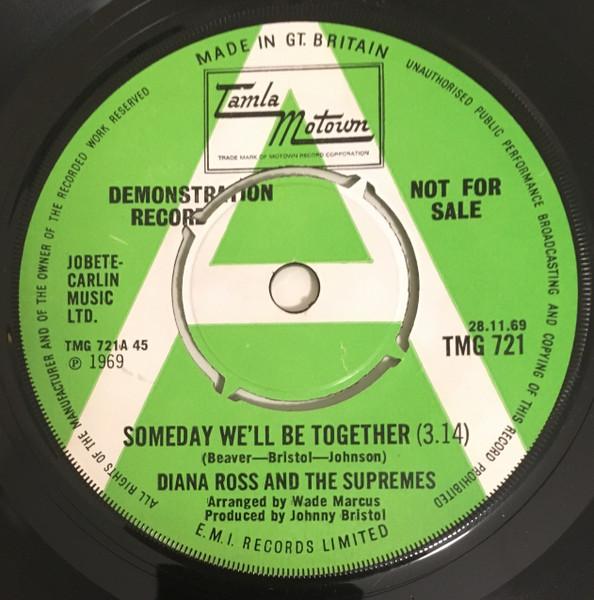 7-дюймовая пластинка SUPREMES Someday Well Be Together Hes My TMG721 Tamla Motown 1969 UK SoulFunk Б/у