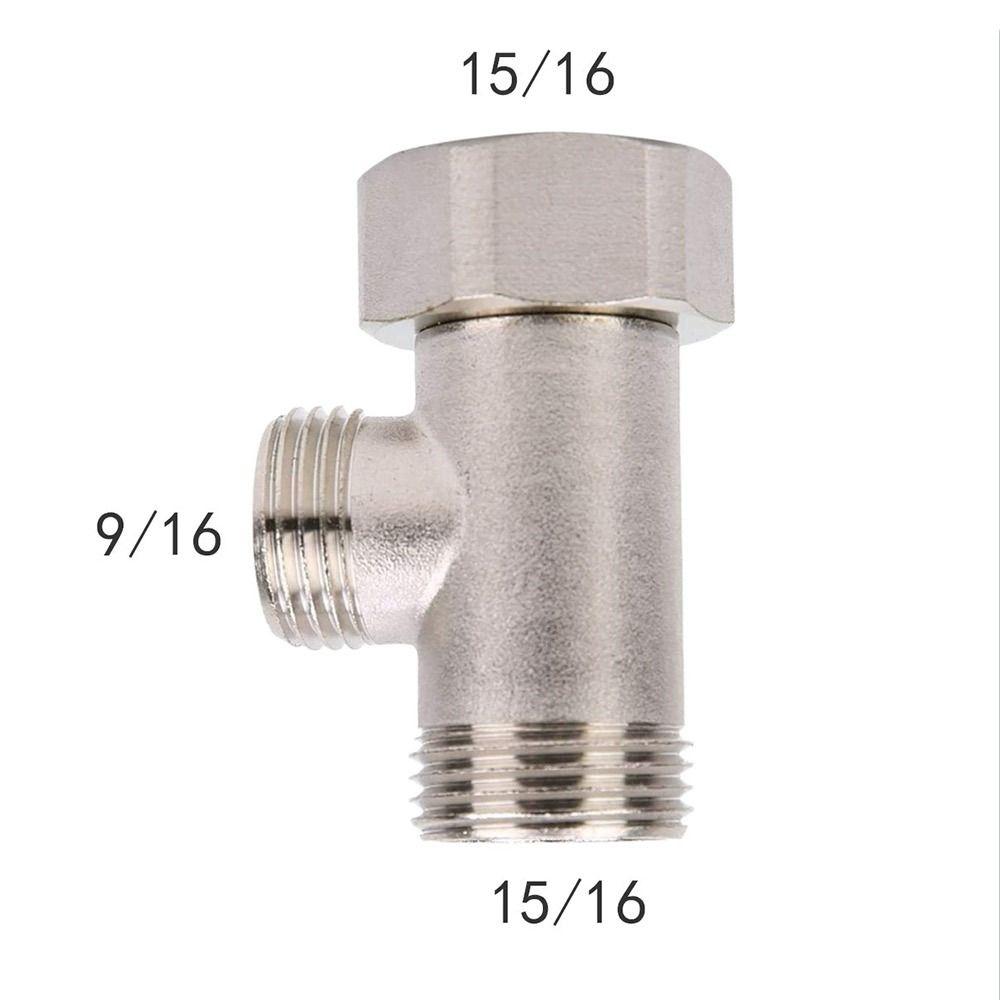 Durable T Valve Adapter Connector Brass Toilet Seat Bidet Attachment