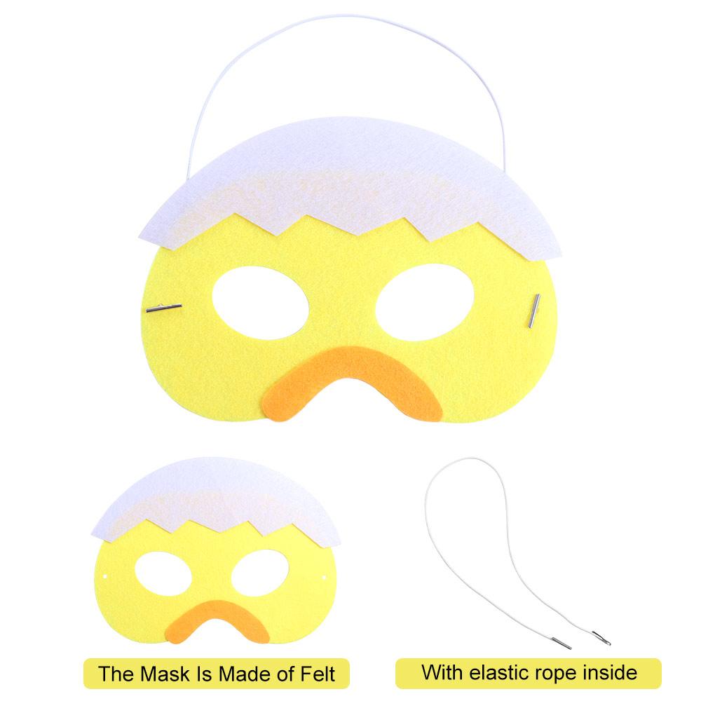 Funny Easter Felt Mask Cute Merry Easter Decoration Party Supplies Animal Mask  Holiday Decor