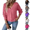 Women's Fashion Casual Loose Long Sleeve V-Neck Sweater Jacket