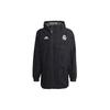 Real Madrid Football Series Hooded Jacket Men Outerwear Black GR4275