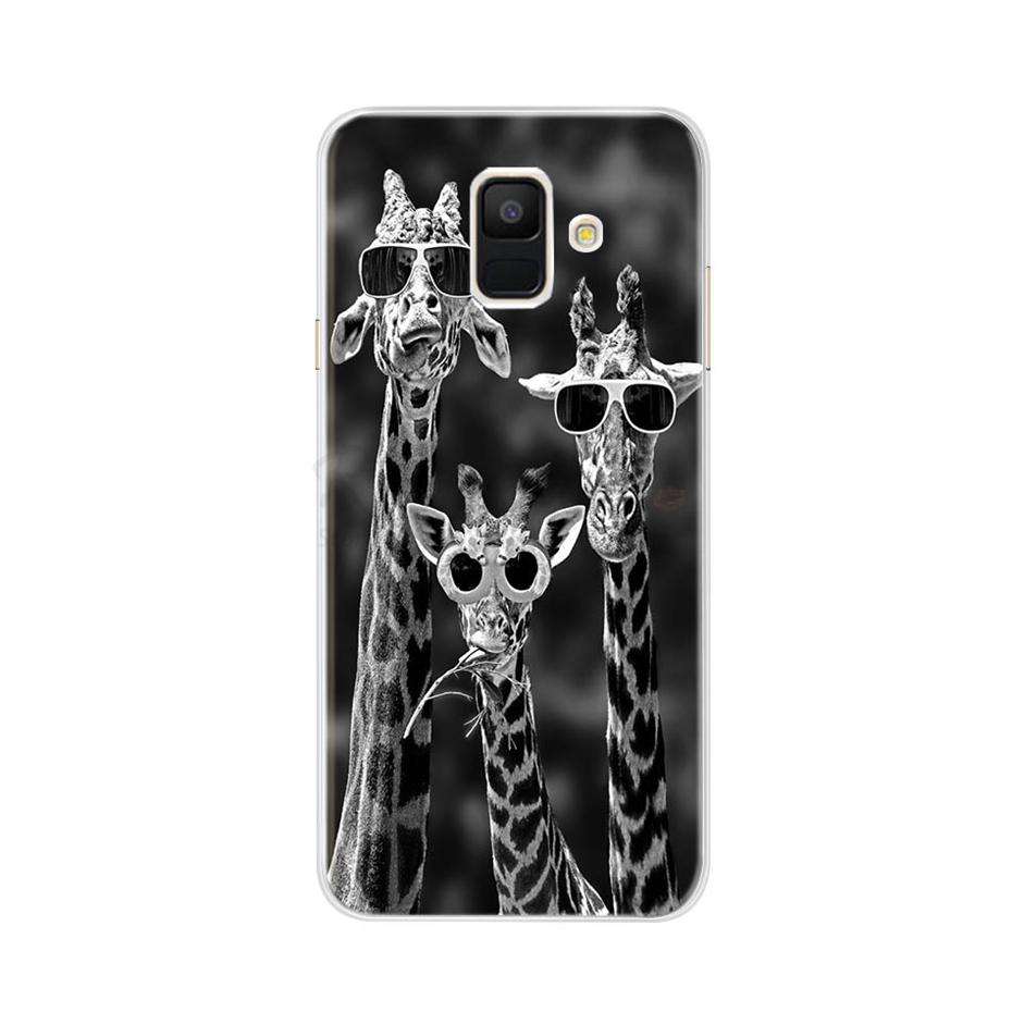 Чехол для Samsung Galaxy A6 2018 Прозрачный Мультяшный Мягкий ТПУ Силиконовый Чехлы для Телефона Задняя Крышка для Samsung Galaxy A6 A 6 Plus 2018