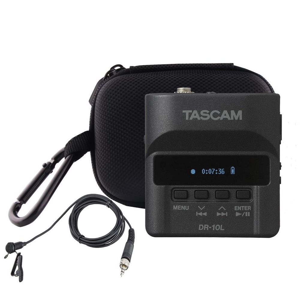 Storage Case for TASCAM DR-10LDR-10L Pro Lavalier Microphone Recorder - WERJIA
