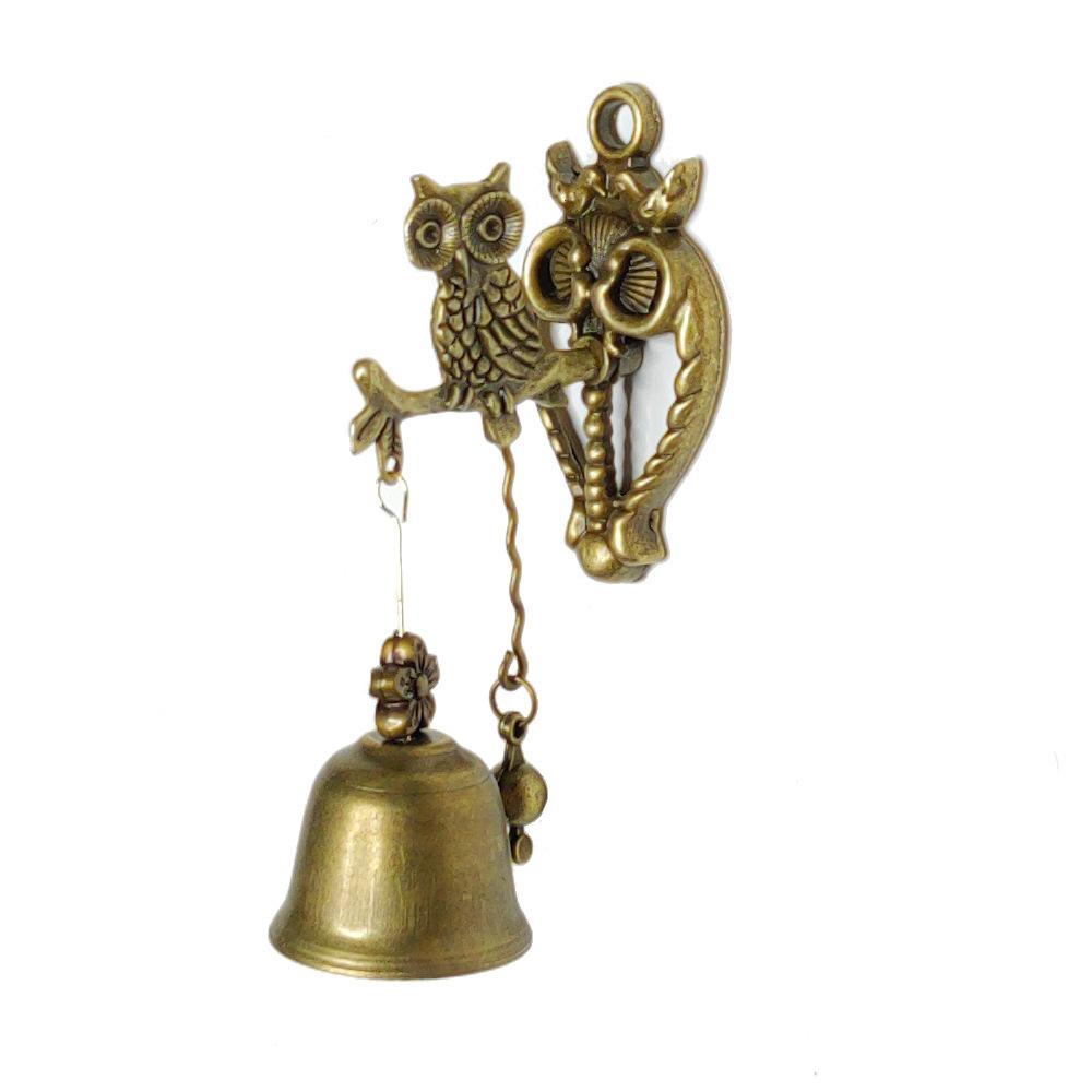 Vintage Style Animal Doorbells Metal Iron Bells Wind Bells Ornamental Walls Horses Elephant Owls AVE