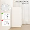 Chest of Drawers with 3 Drawers, for Living Room, Bedroom, Hallway, Particleboard, White