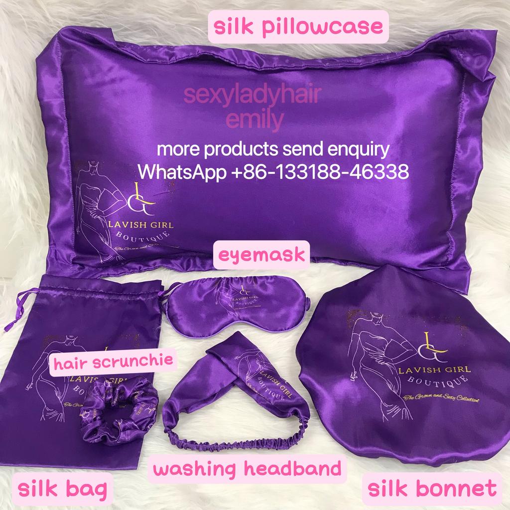 Plain Women Designer Satin Bonnets Long Tie Sleeping Bonnets and Satin Hair Wraps Silk Bonnets and Edge Wraps