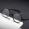Round Frame Reading Glasses Pc Stylish Hd Resin Reading Glasses Portable For Parents Presbyopic Magnification +1 .0 ~+4 .0