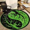 1 шт. Круглый ковер Yin Yang Tree для офиса, комнатный коврик, подходящий для офиса, под офисные стулья, спальни, гостиной, домашнего декора 205