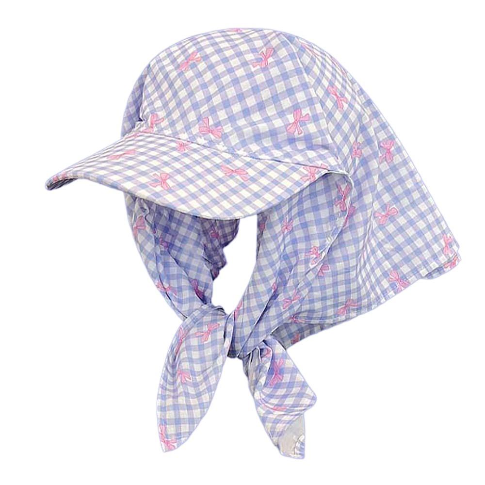 Bow Scarf Peaked Cap Rural Style Strappy Bandana Cap Fashion Headscarf Baseball Hat  Outdoor