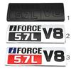 IFORCE 5.7L V8 Логотип Наклейки на автомобиль Автомобильный значок Эмблема Наклейки для Toyota Tundra Prado Corolla Highlander Venza Hiace Previa SEQUOIA