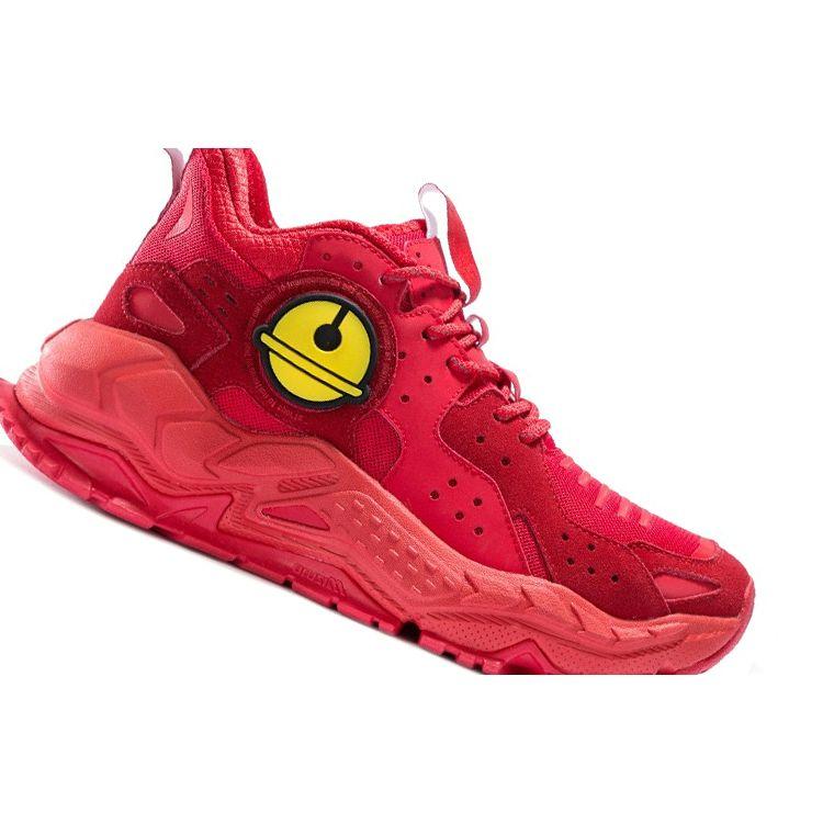 Mizuno Genesis Machine Удобная амортизация Нескользящие Прочные Дышащие Полувысокие Повседневные Кроссовки Унисекс Повседневные Кроссовки Красные D1GH200303