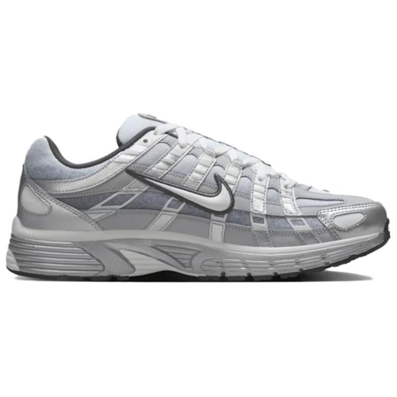 Nike P 6000 Abrasion Resistant Low Top Running Shoes Men's Silver Gray Sneakers IH4465-095