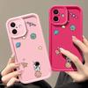 Милый принт астронавта ТПУ мягкий матовый чехол для телефона iPhone 16 Pro Max 15 14 Pro 13 12 11 XS XR 8 7 однотонный ударопрочный защитный объектив задняя крышка