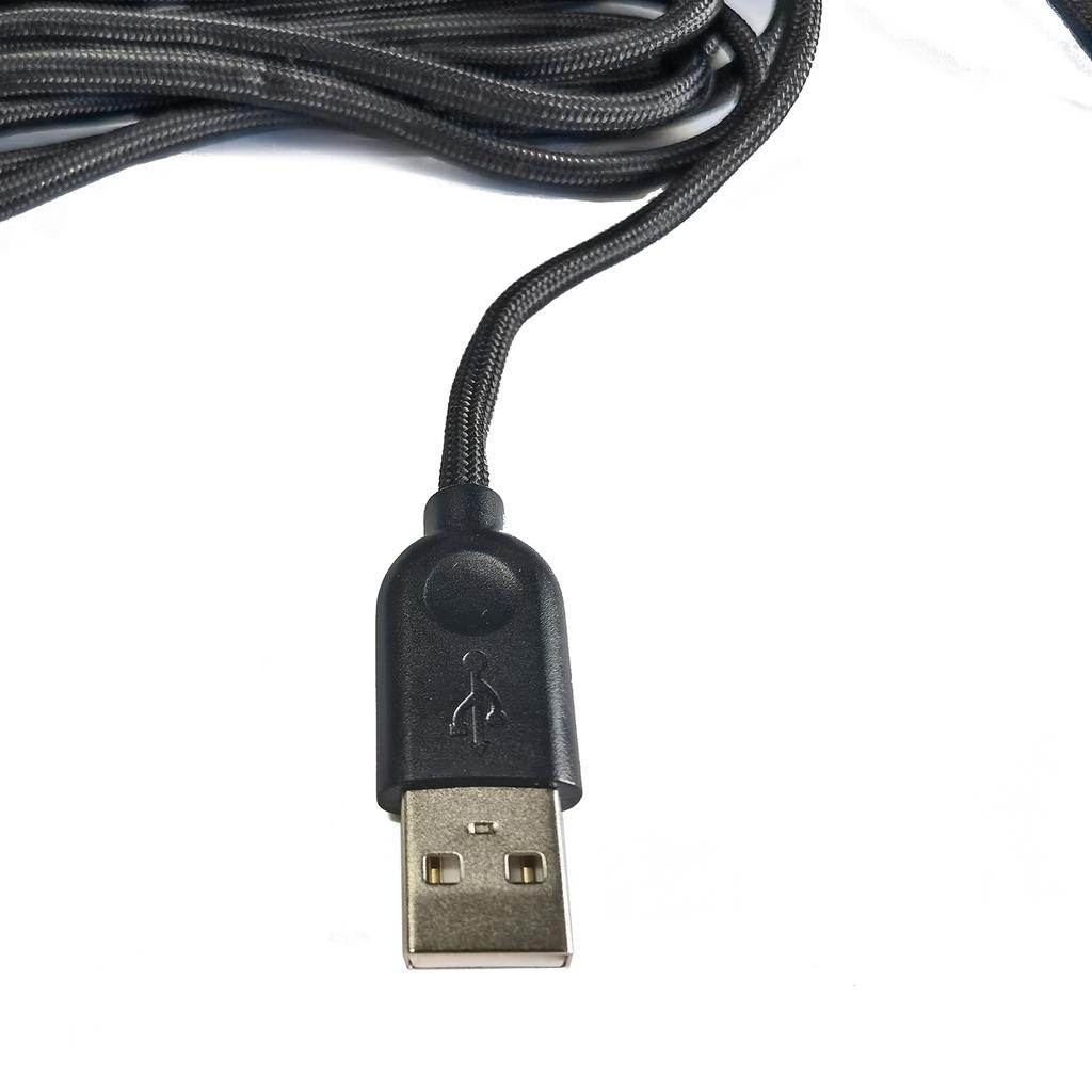 USB-C Type-C Mouse Cable Line Replacement Soft Mice Wire Line Nylon Braided For Ninjutso Sora Gaming Mouse 1.8-2M