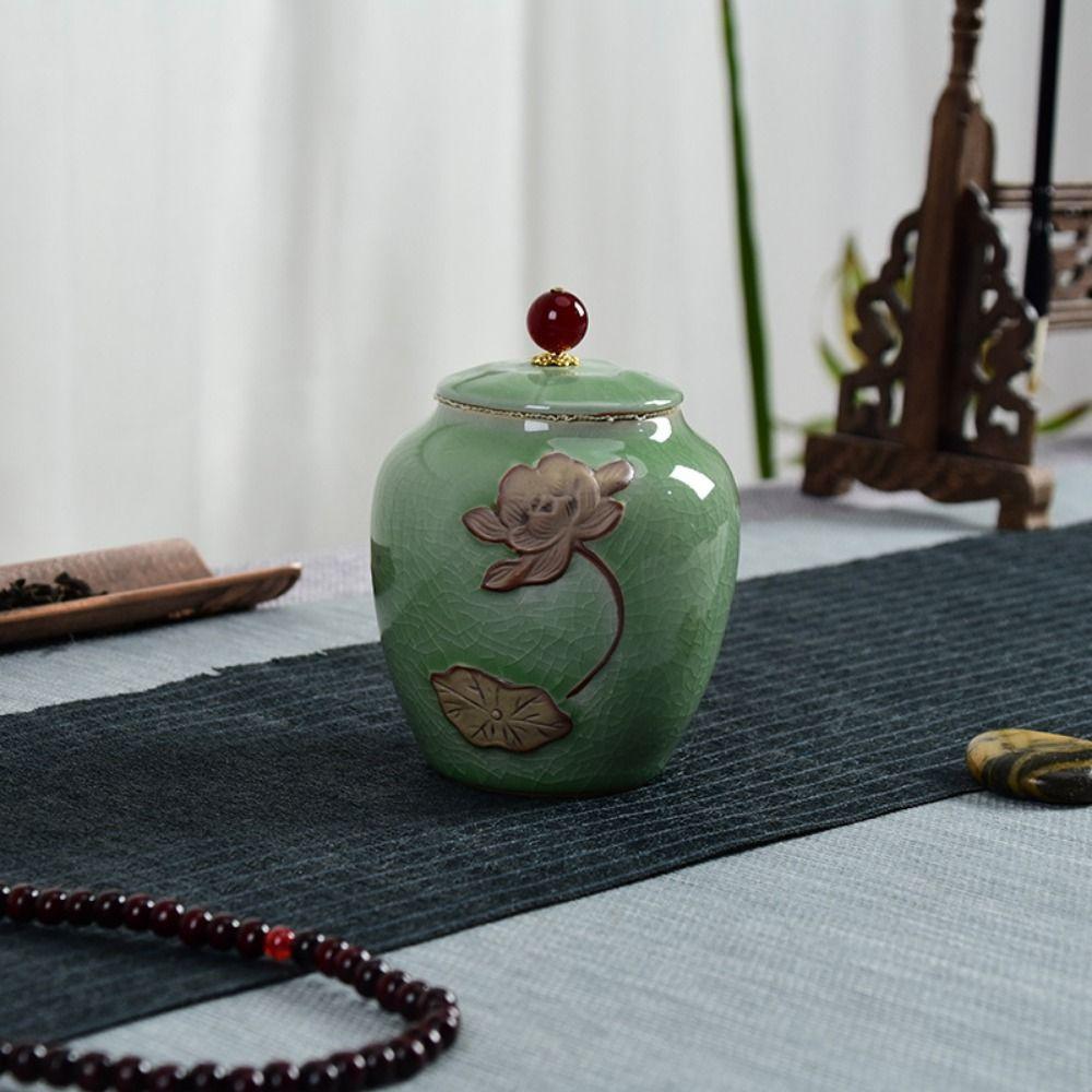 Vintage Coffee Canisters Ceramic Food Storage Container Gift Tea Jar Home Decor
