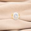 Молочный опал драгоценный камень 925 стерлинговое серебро ювелирные изделия ручной работы кольцо для подарка на день рождения RR-61-19
