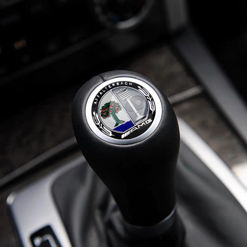 GLC GLB Car Gear Lever Decoration Shifter Head Emblem Sticker For Mercedes Benz AMG W204 W205 W203 W211 W212 W213 W201 W210 W12