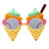 Ice Cream Holiday Celebration Shark Funny Birthday Glasses Selfie Props Party Sunglasses