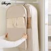 Visible Compression Hanging Bag for down Jacket - Dust Cover Clothes Storage Wardrobe Organizer for Household
