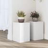 VidaXL Plant Stands 2 Pcs White 20x20x30 Cm Engineered Wood, Flower Stand, Pot Stand, Support for 852897