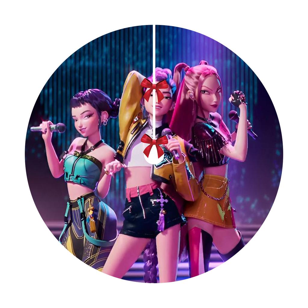 Christmas Tree Skirt Decoration For Home Xmas Tree Decorations Skirt Ornament Festive Holiday Party Decorations Indoor Outdoo 120cm