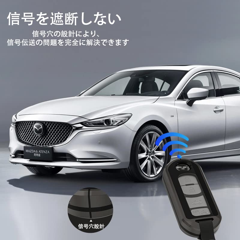 Fits Mazda Mazda Key Case TPU Buildable Key Case Zinc Metal Key Bag Compatible