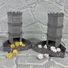 Dice Rolling Tower and Tray Retro Castle for Tabletop Games, D&D and RPG Games