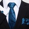 Мужской деловой формальный набор галстуков: Включает галстук, нагрудный платок и запонки для вечерних вечеринок. Модный и Популярный.