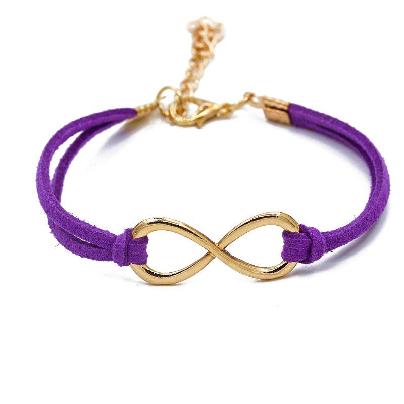 Номер 8 Символ Бесконечности Символ Любви Кожаный Браслет Ручной Работы Браслет Унисекс